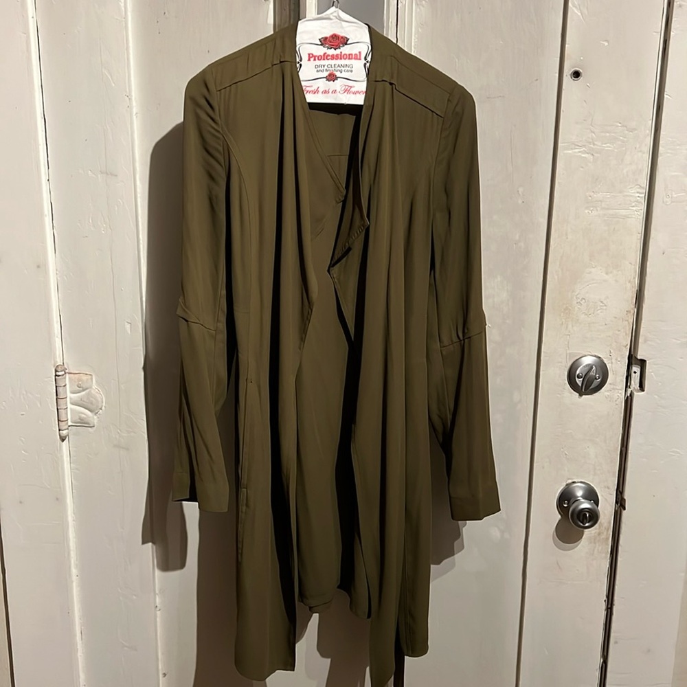 Babaton Silk Trench Coat